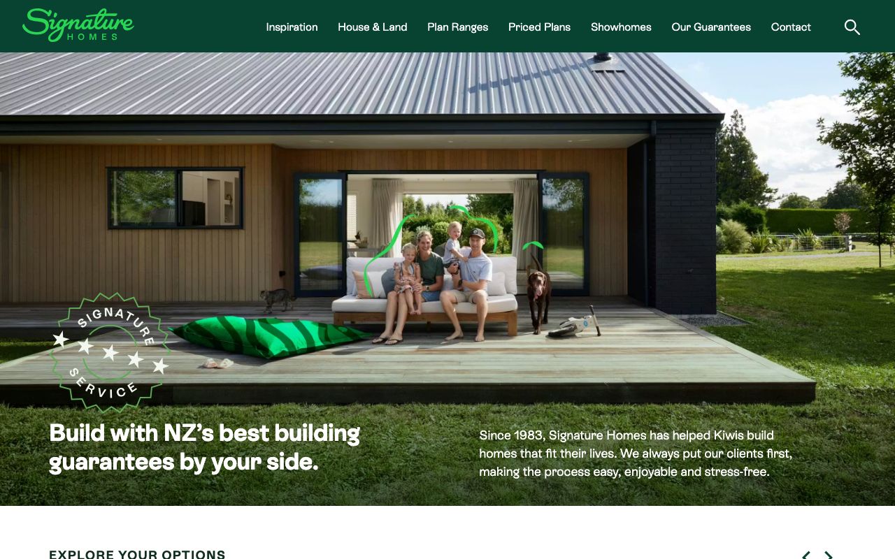 Preview of Signature Homes's website