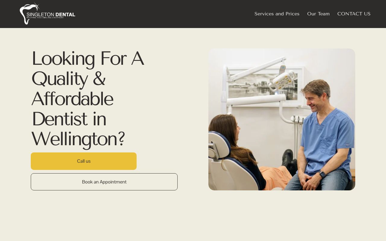 Preview of Singleton Dental's website