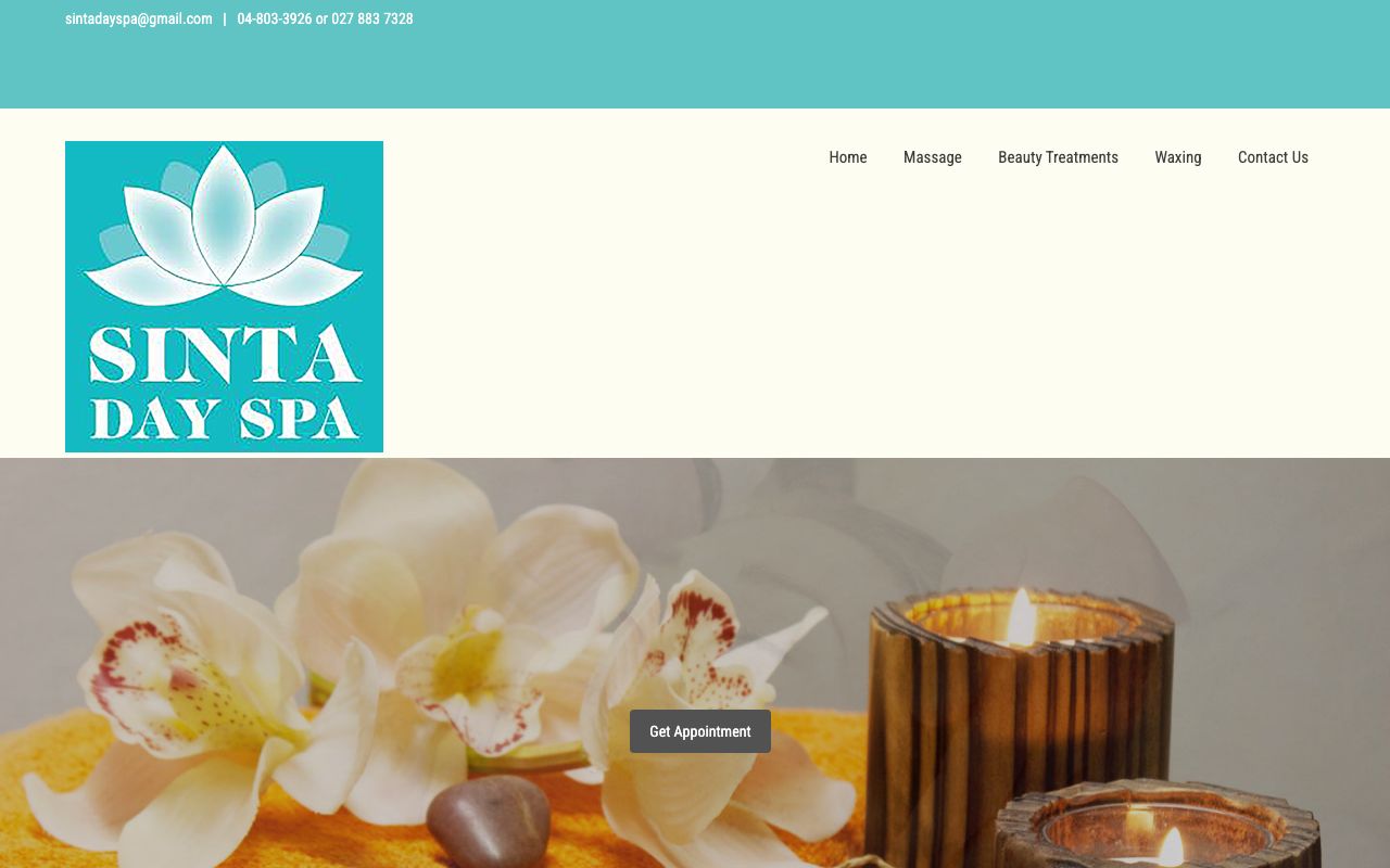 Preview of Sinta Day Spa & Massage Centre's website