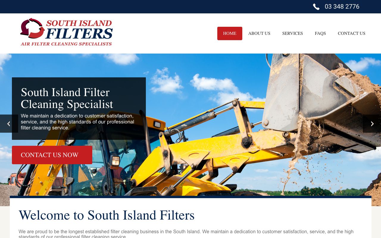 Preview of South Island Filter Cleaning Specialists's website