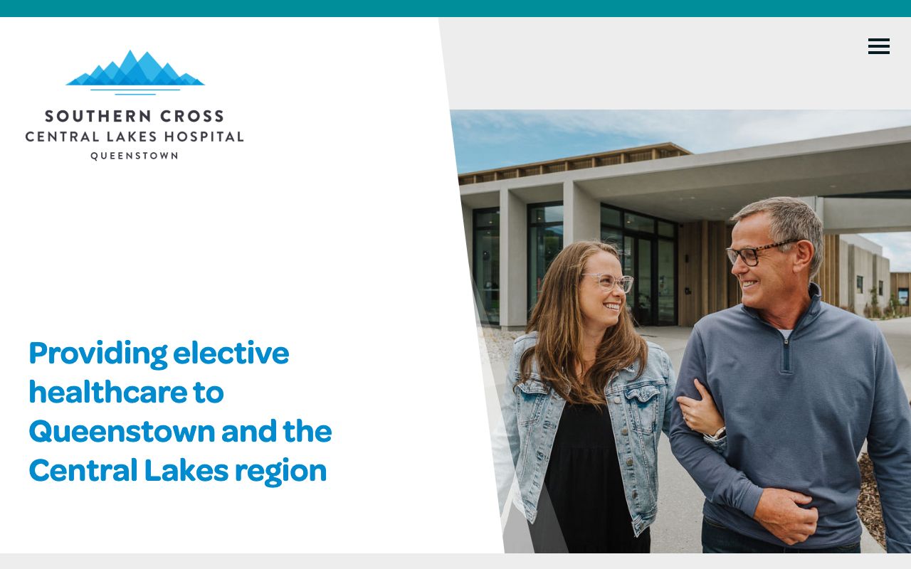 Preview of Southern Cross Central Lakes Hospital's website