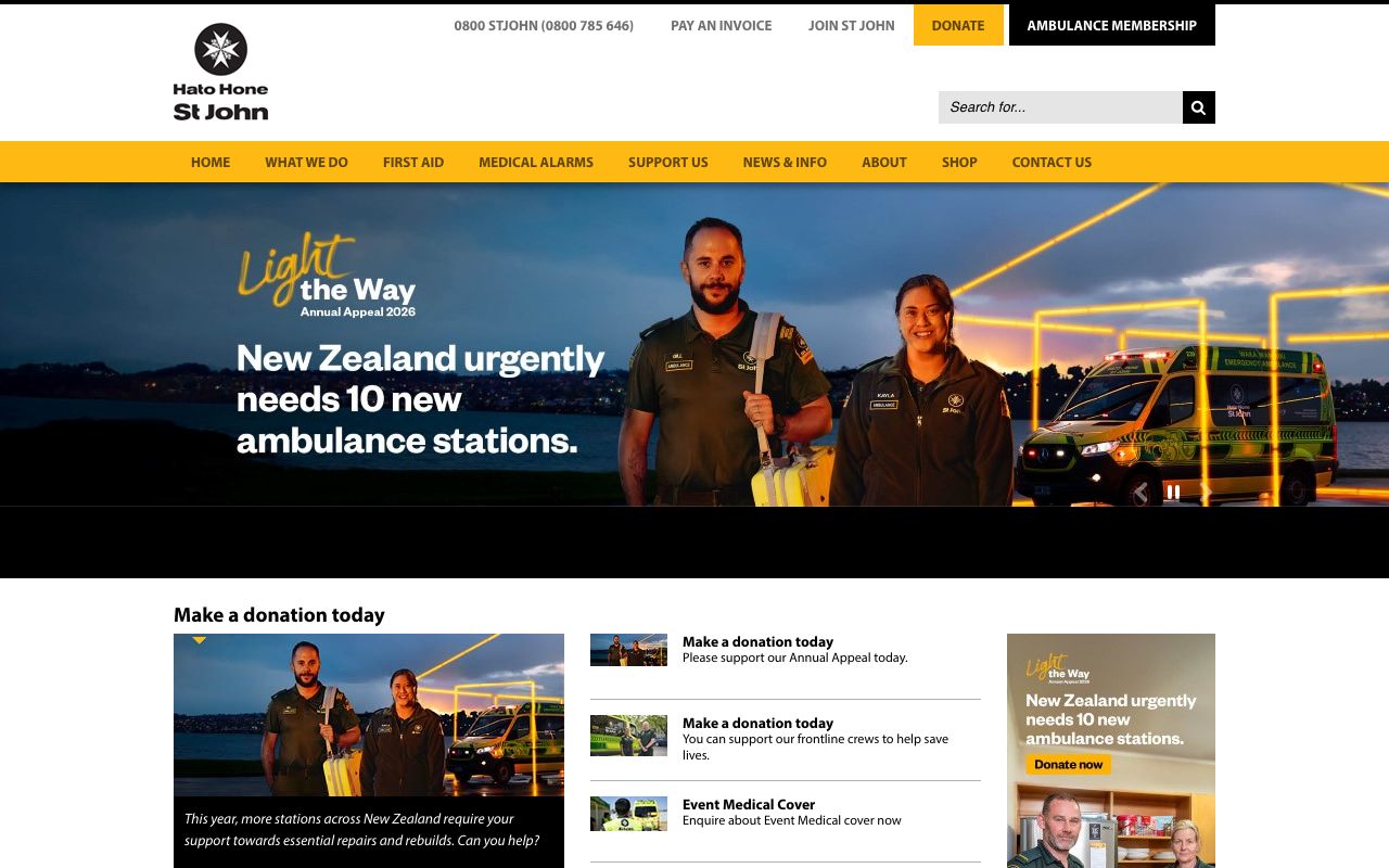 Preview of St John Opportunity Shop's website