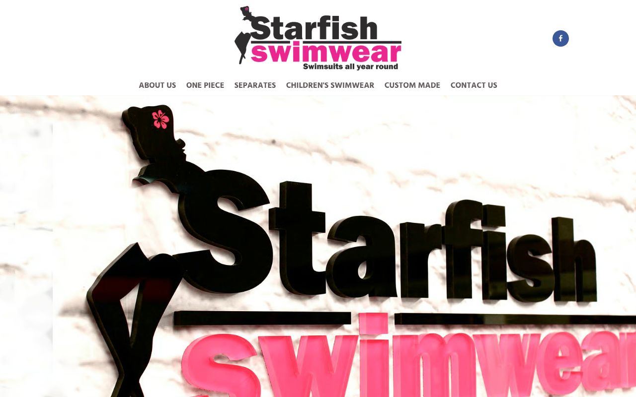 Preview of Starfish Swimwear's website