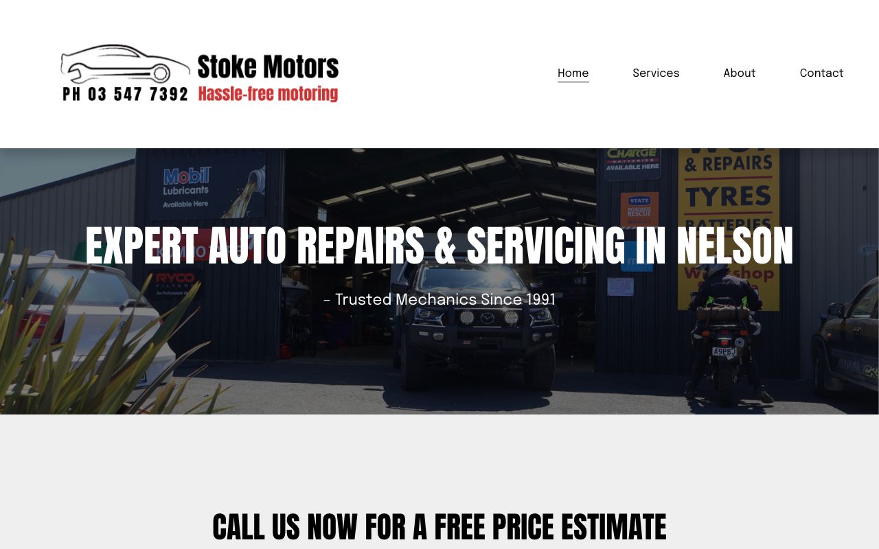 Preview of Stoke Motors's website