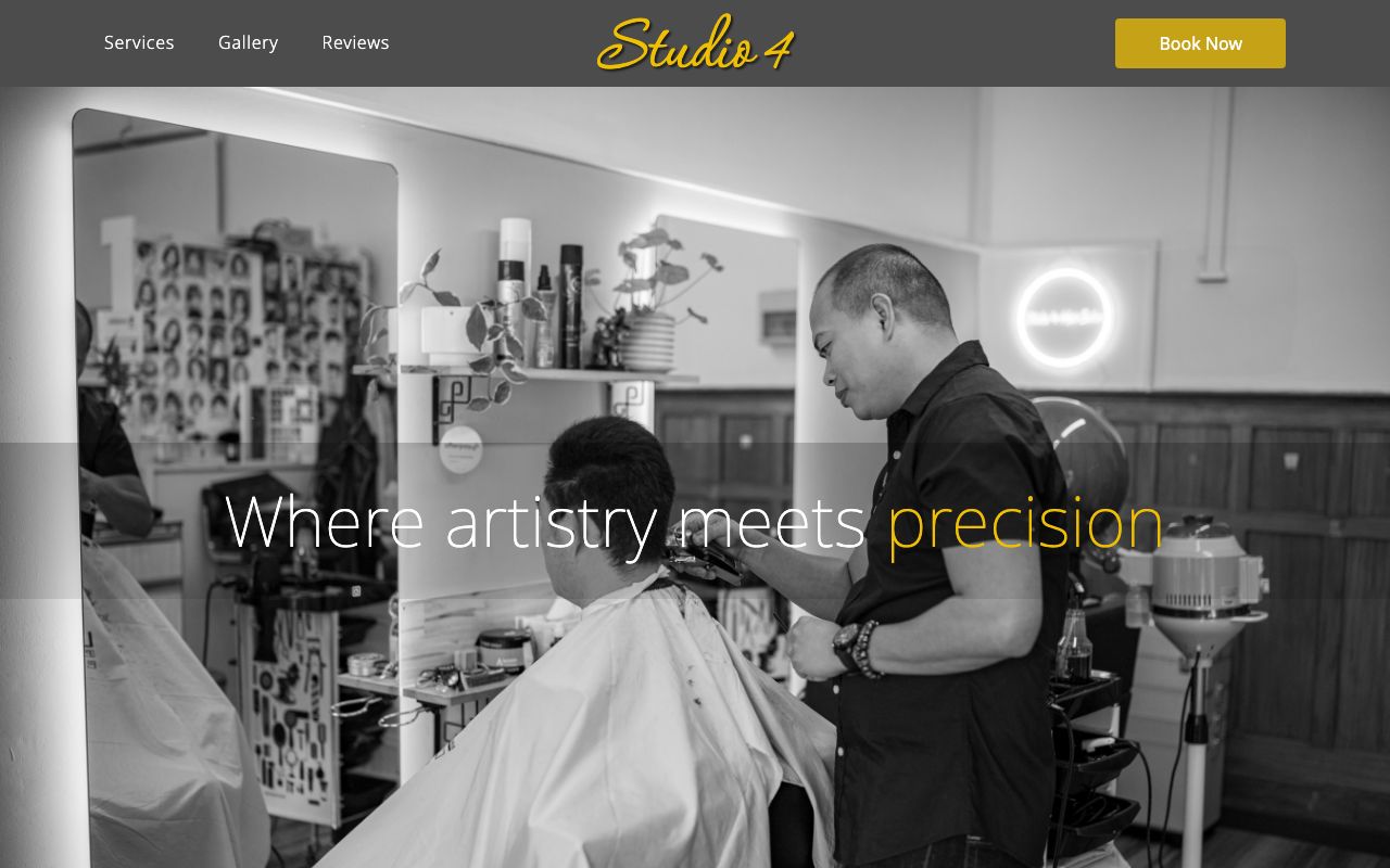 Preview of Studio 4 Hair Salon's website