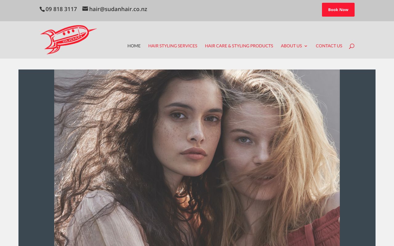 Preview of Sudan Hairdressing's website