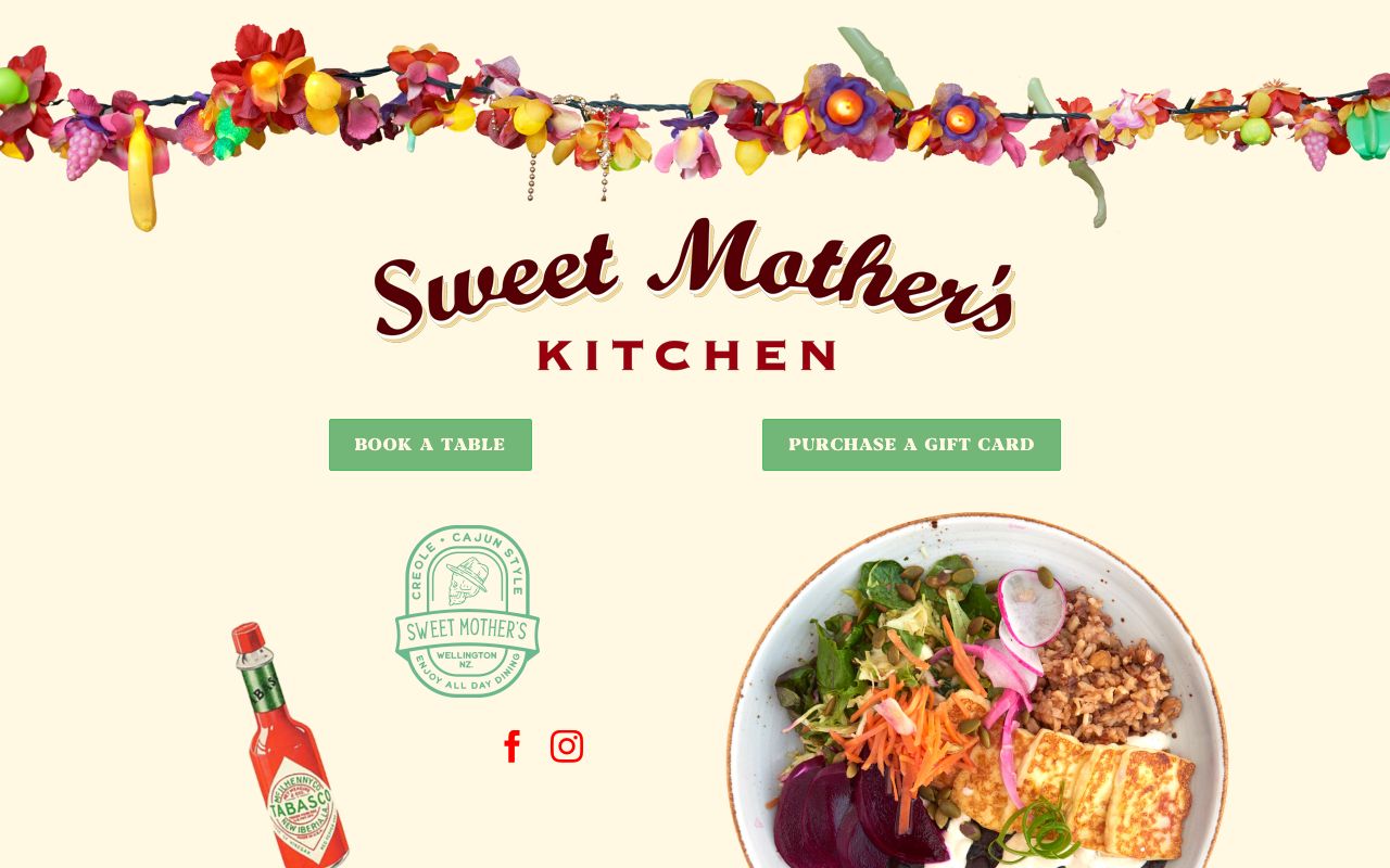 Preview of Sweet Mother's Kitchen's website
