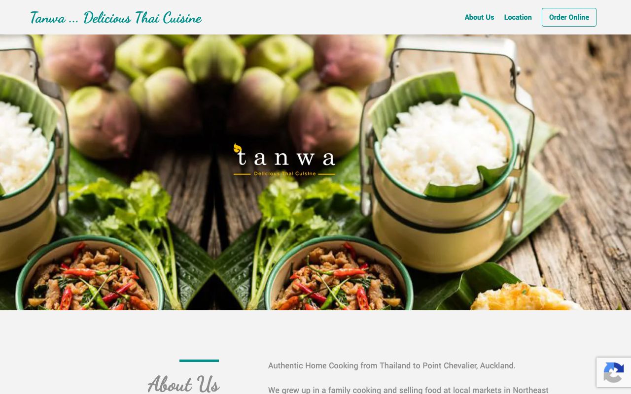 Preview of Tanwa Thai Takeaway's website