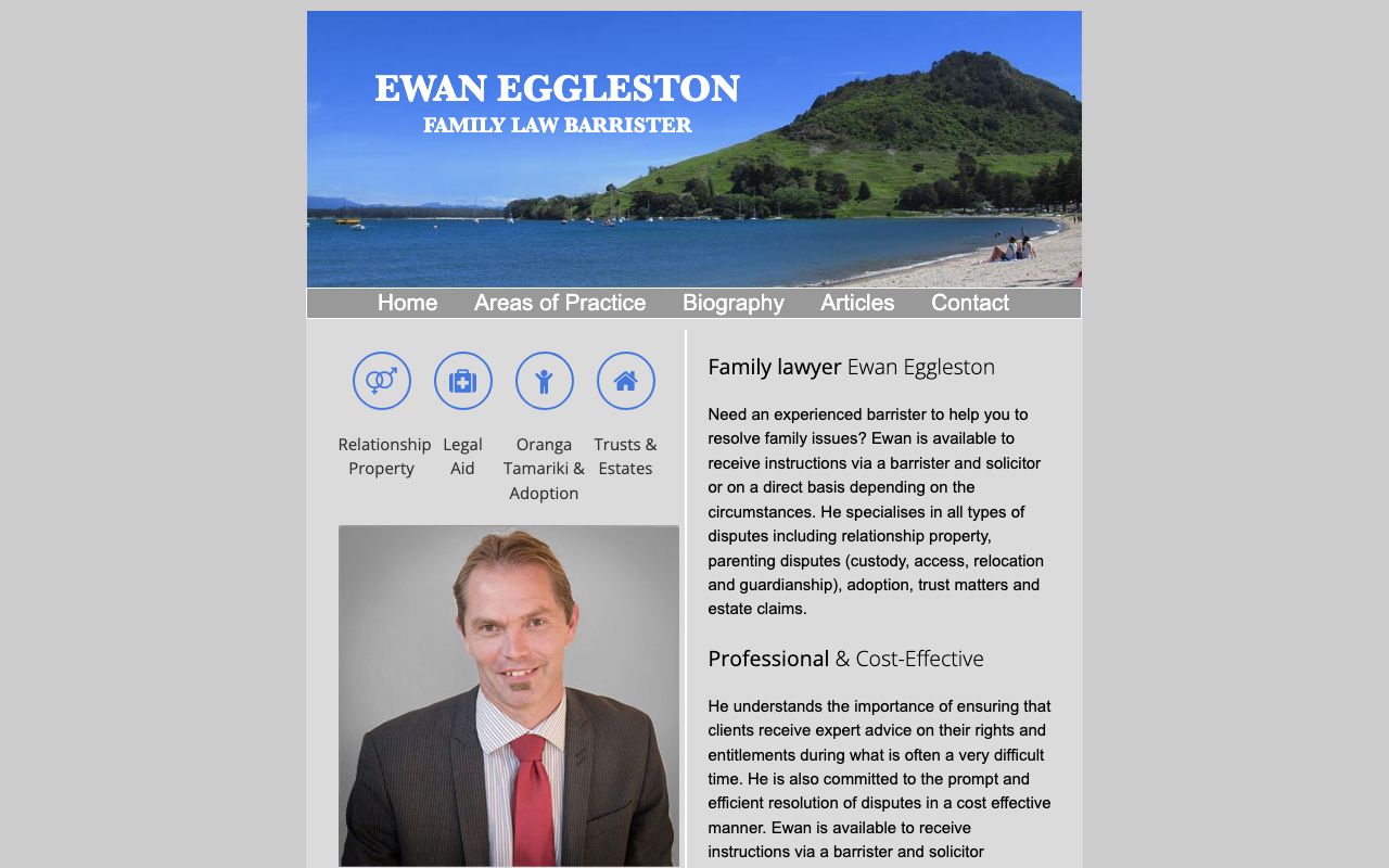 Preview of Tauranga Family Law Chambers's website