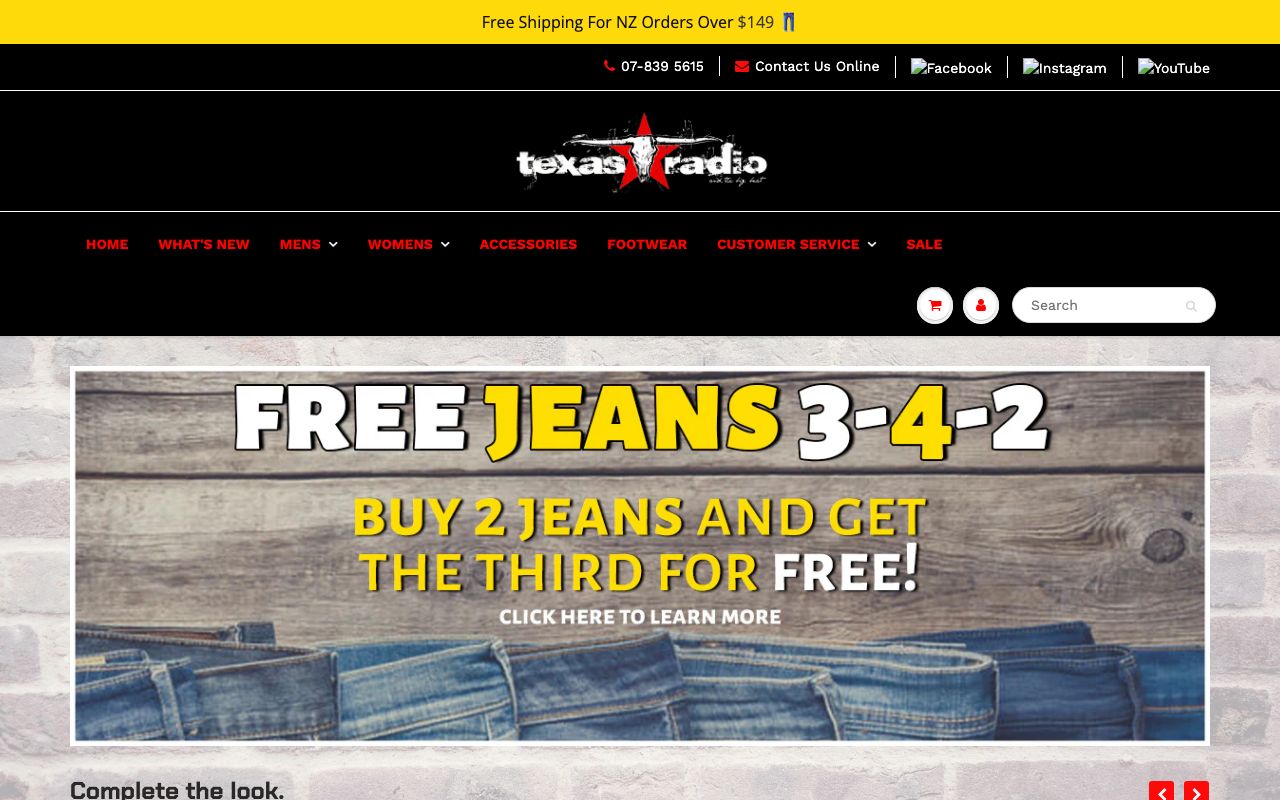 Preview of Texas Radio's website