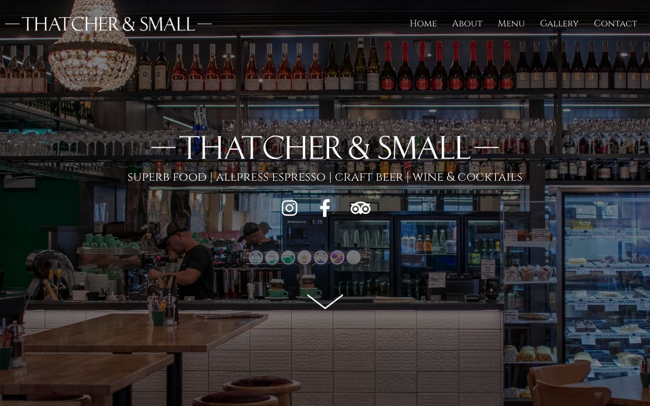 Preview of Thatcher & Small's website