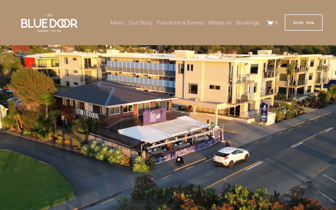 Preview of The Blue Door's website
