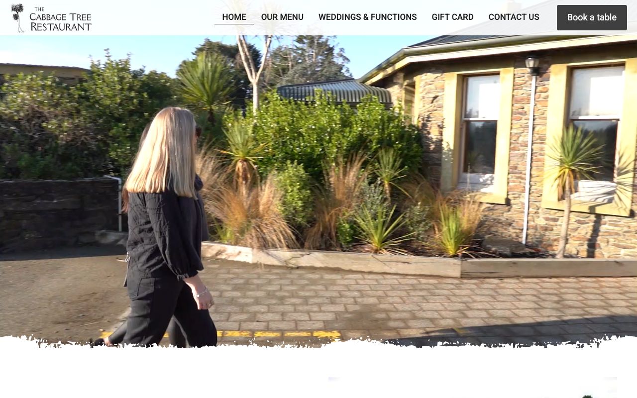 Preview of The Cabbage Tree's website
