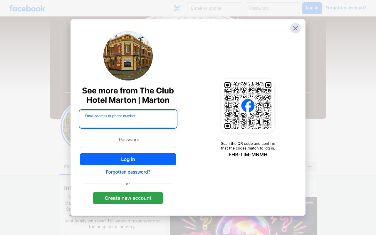 Preview of The Club Hotel Marton's website