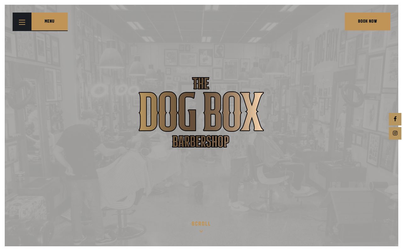 Preview of The Dog Box Barber Shop's website