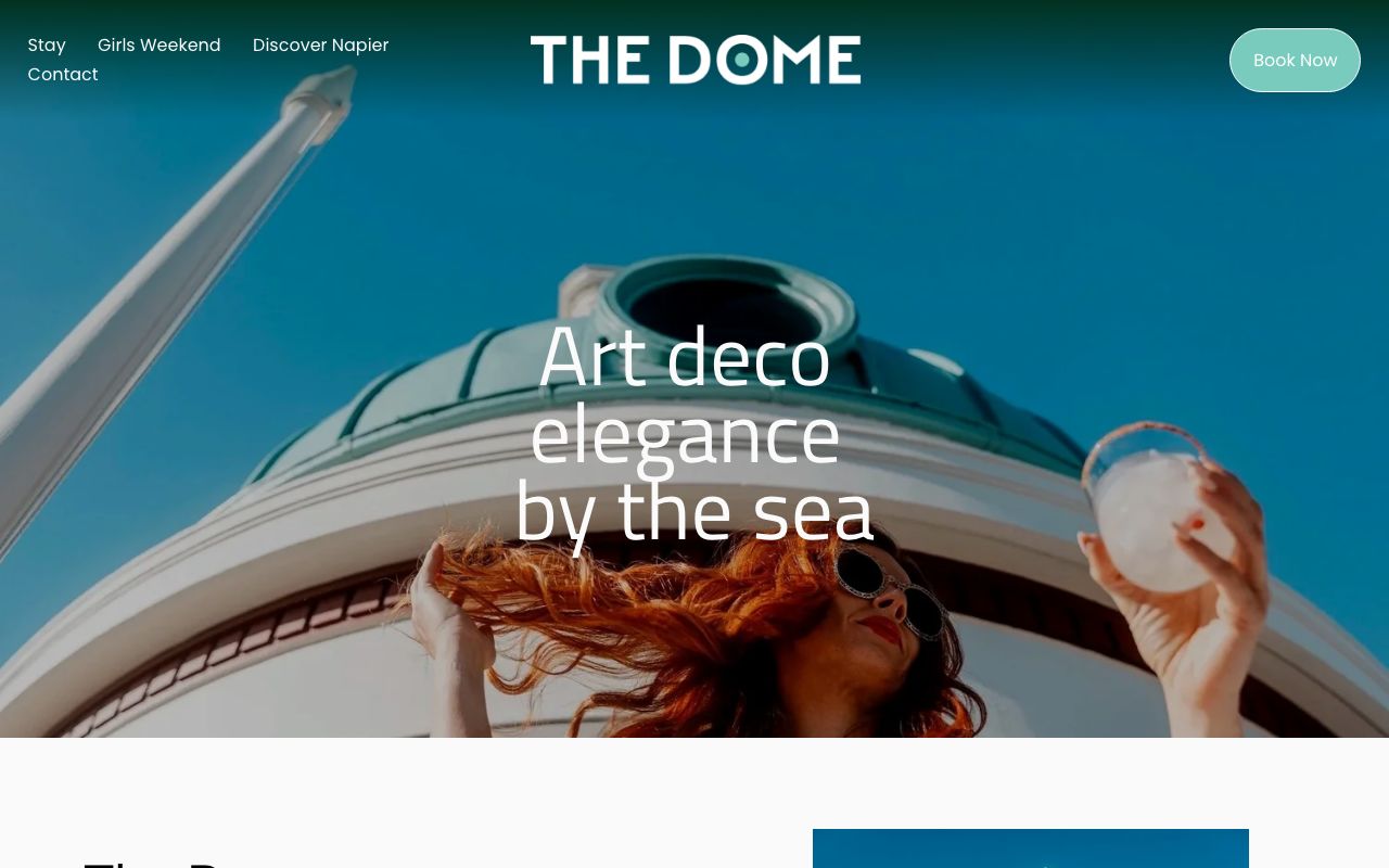 Preview of The Dome's website