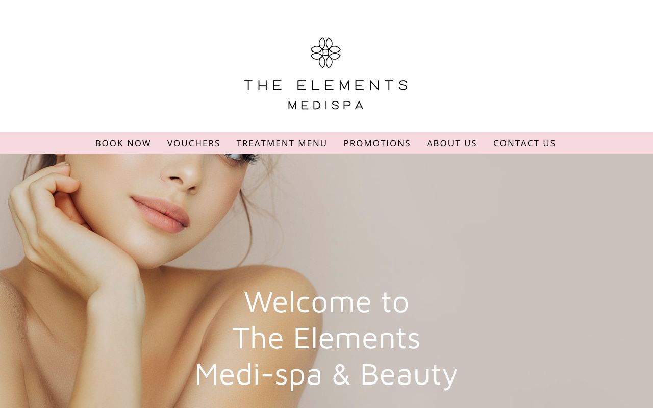 Preview of The Elements Medi-spa & Beauty's website