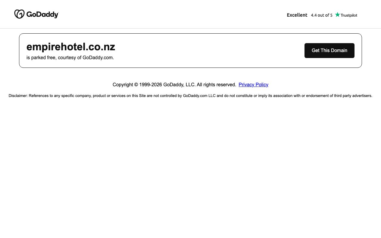 Preview of The Empire Hotel's website