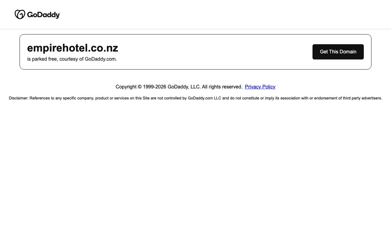 Preview of The Empire Hotel's website