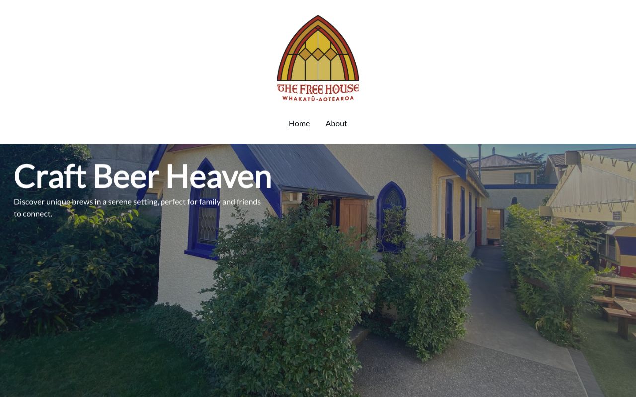 Preview of The Free House's website