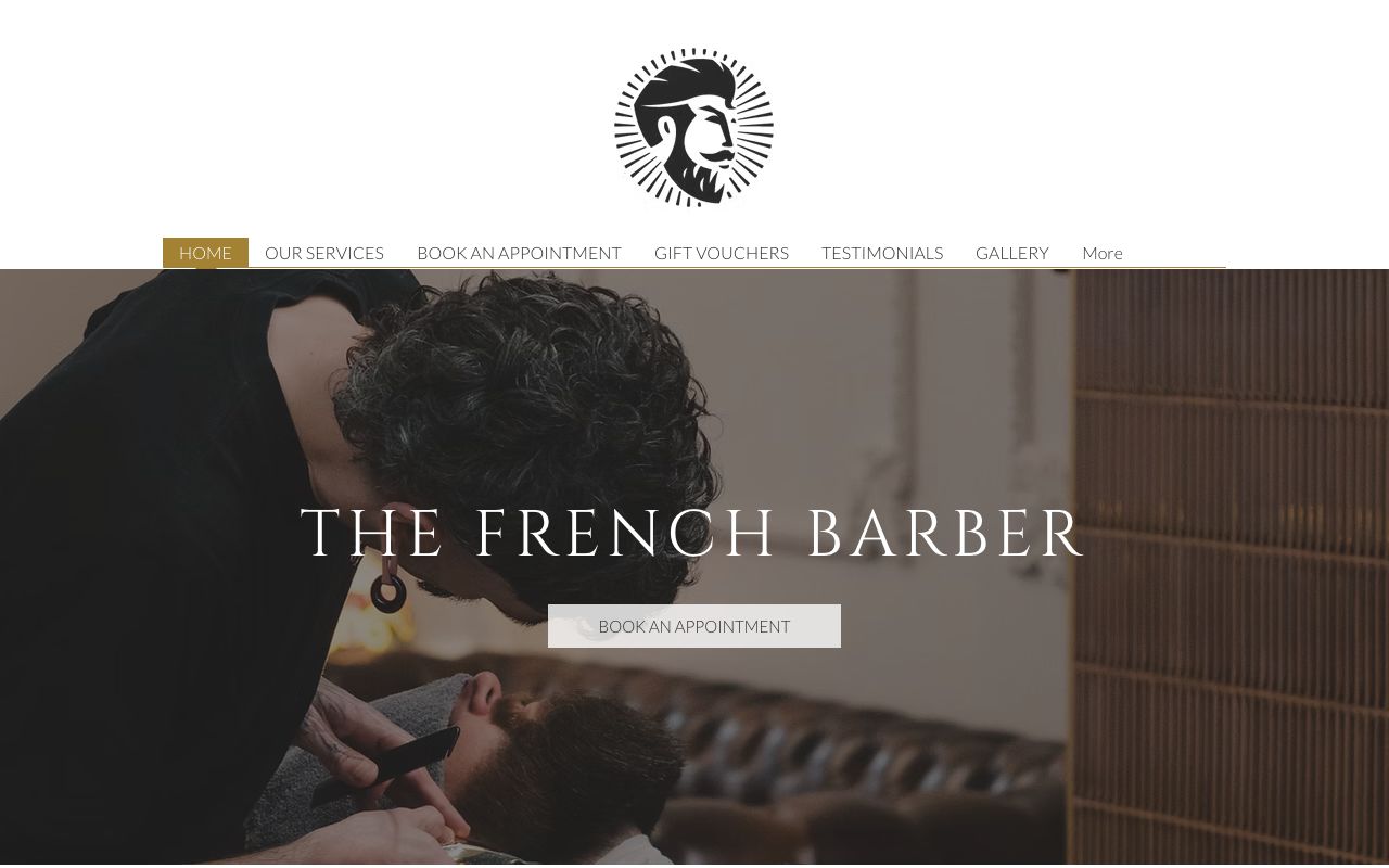 Preview of The French Barber's website