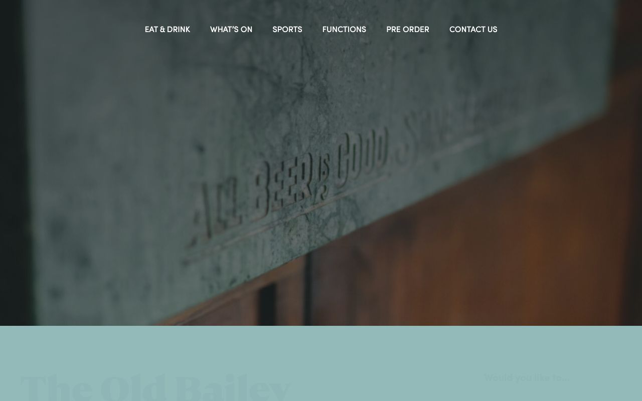 Preview of The Old Bailey's website
