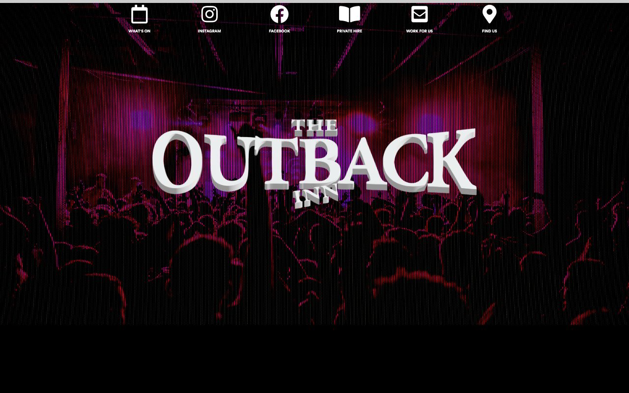 Preview of The Outback Inn's website