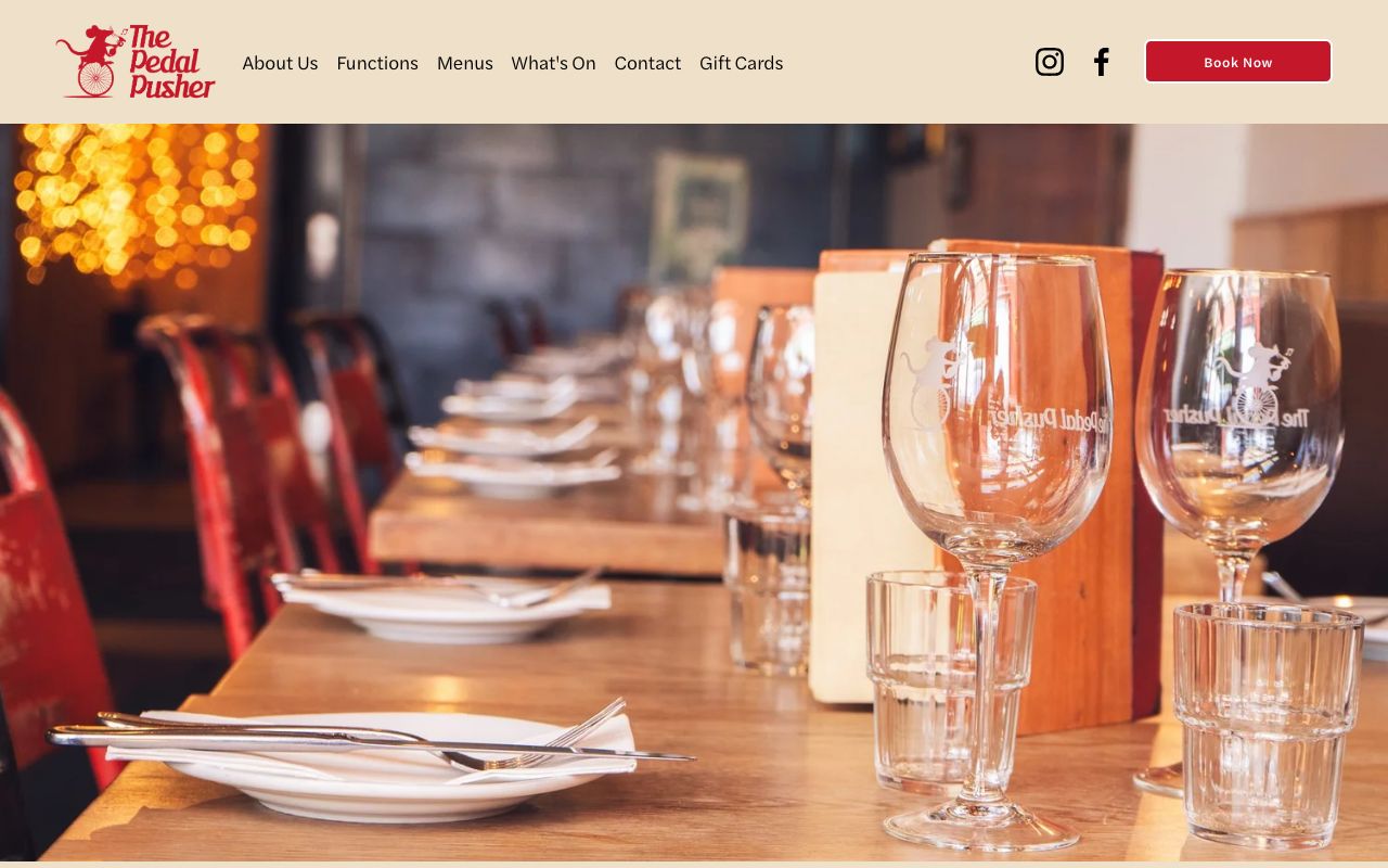 Preview of The Pedal Pusher's website