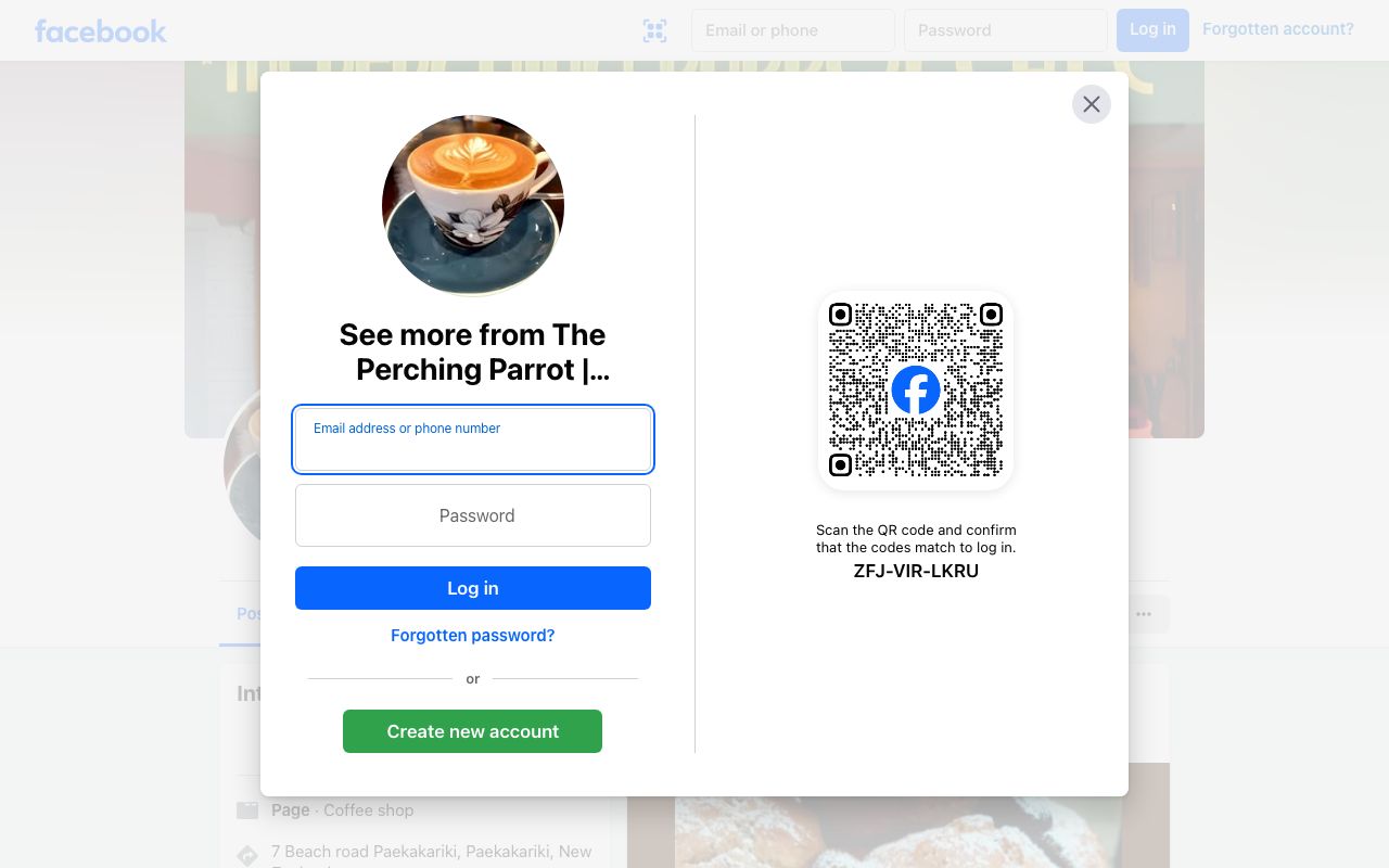 Preview of The Perching Parrot's website