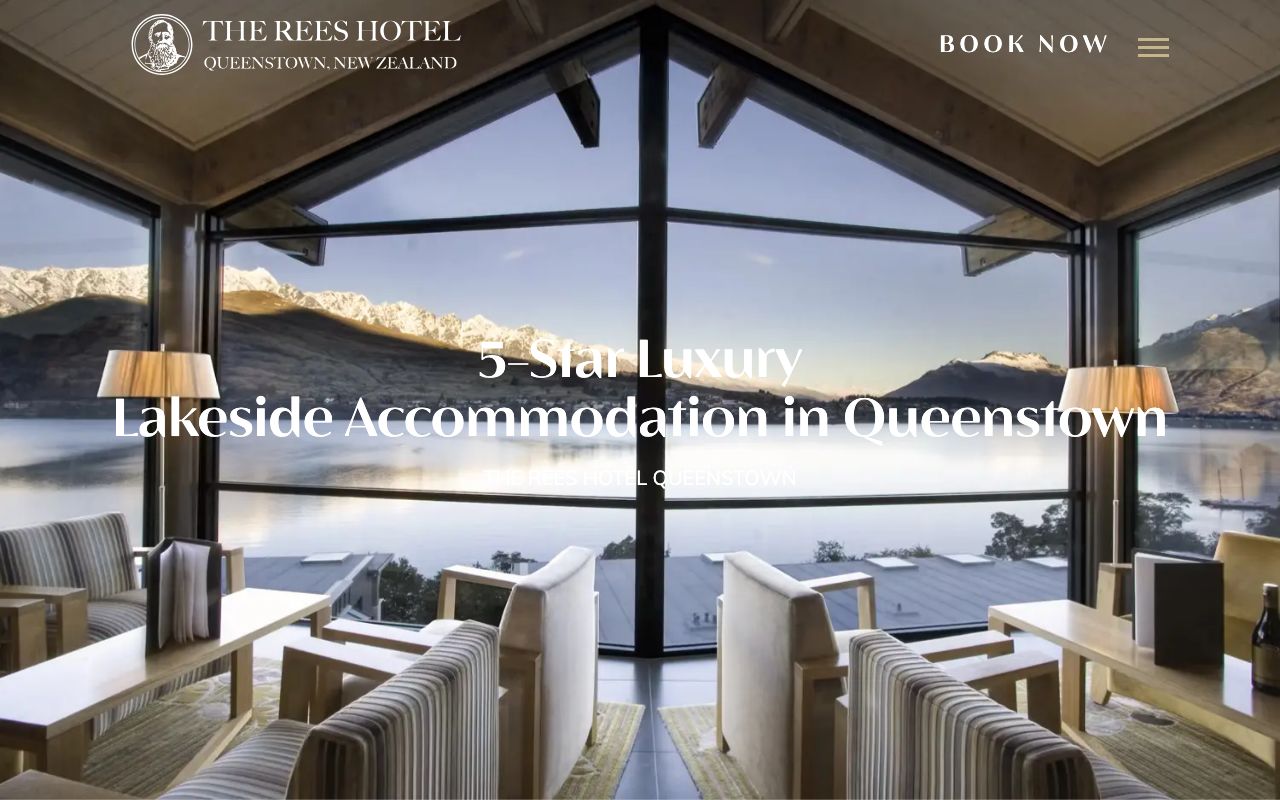 Preview of The Rees Hotel's website