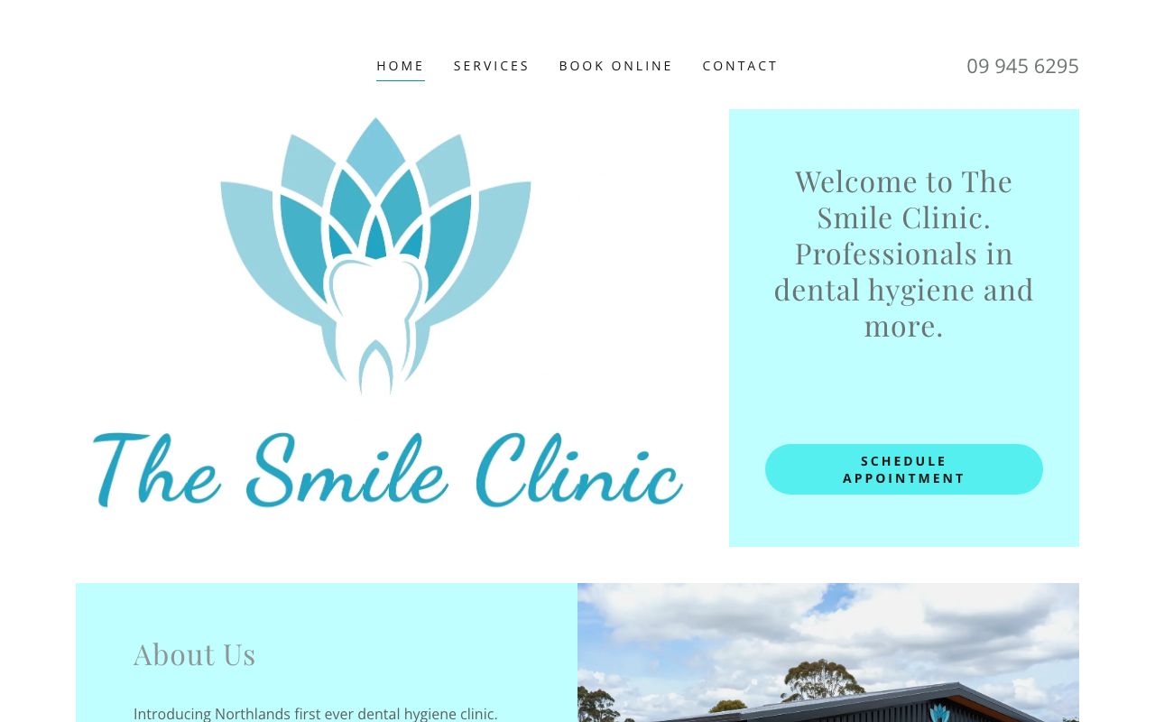 Preview of The Smile Clinic's website