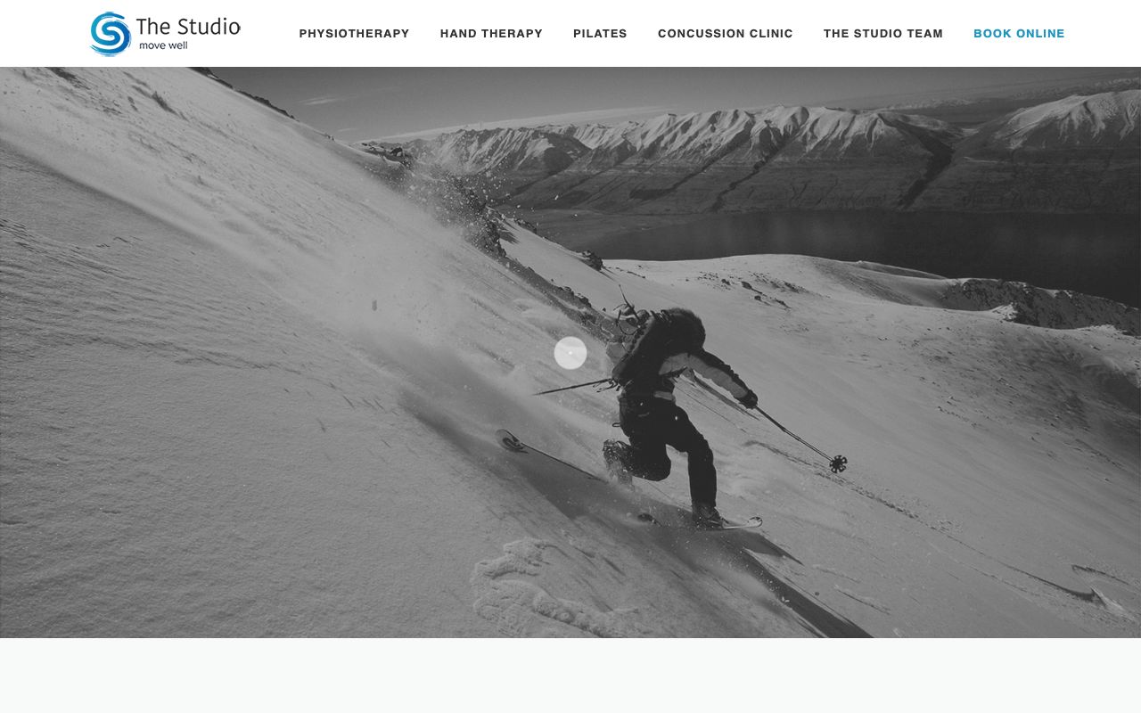 Preview of The Studio's website