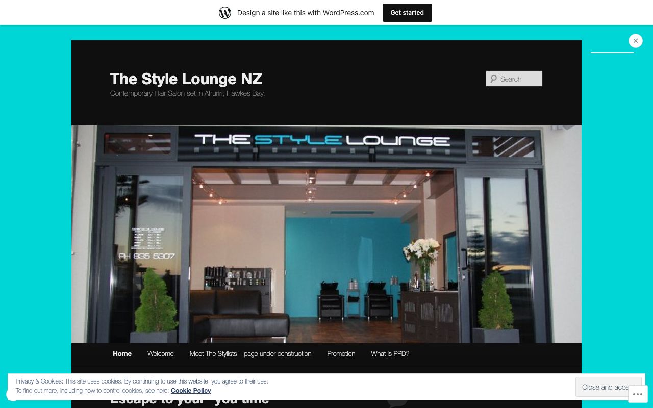 Preview of The Style Lounge's website