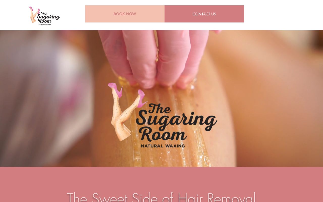 Preview of The Sugaring Room's website