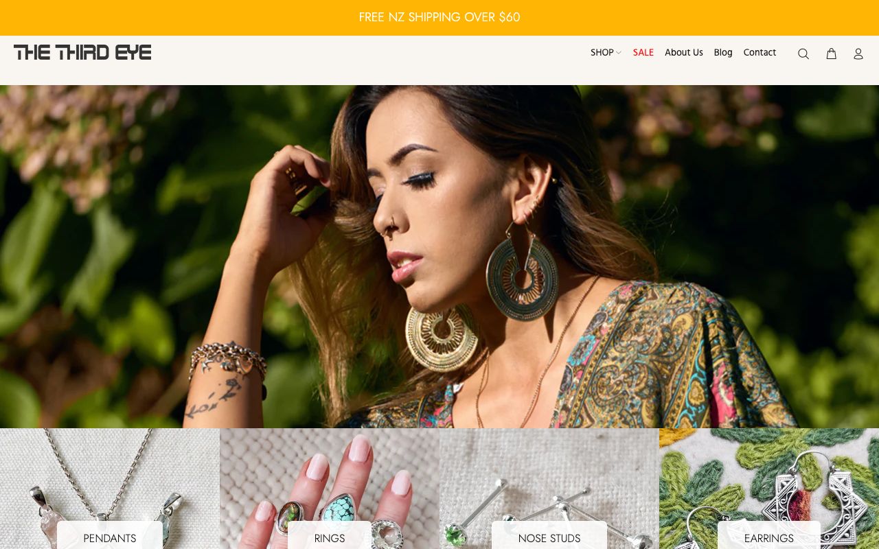 Preview of The Third Eye's website