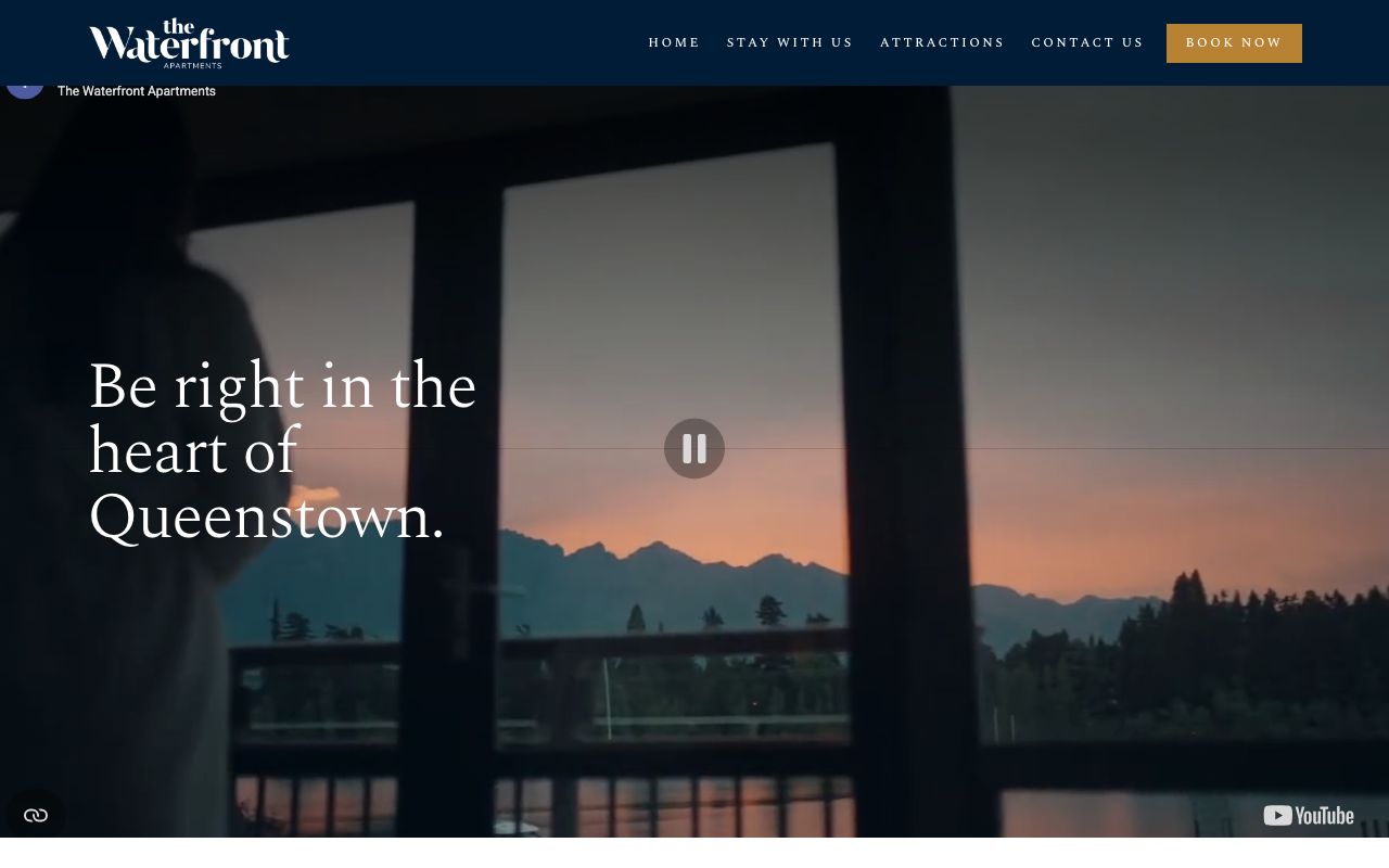 Preview of The Waterfront's website