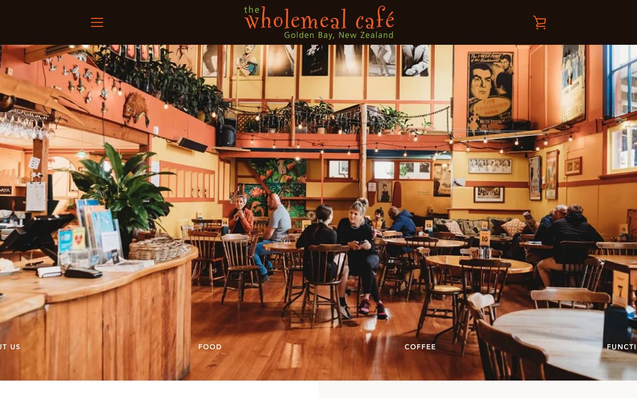Preview of The Wholemeal Café's website