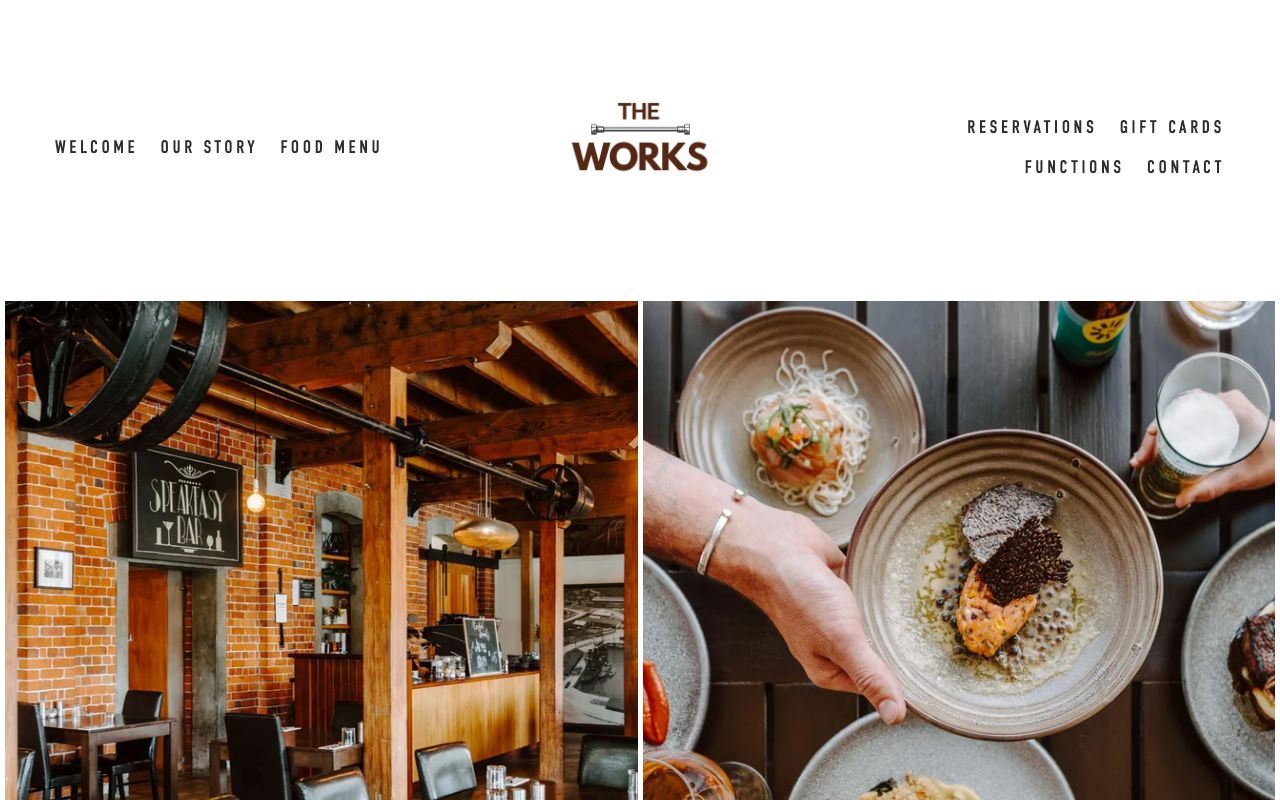 Preview of The Works's website