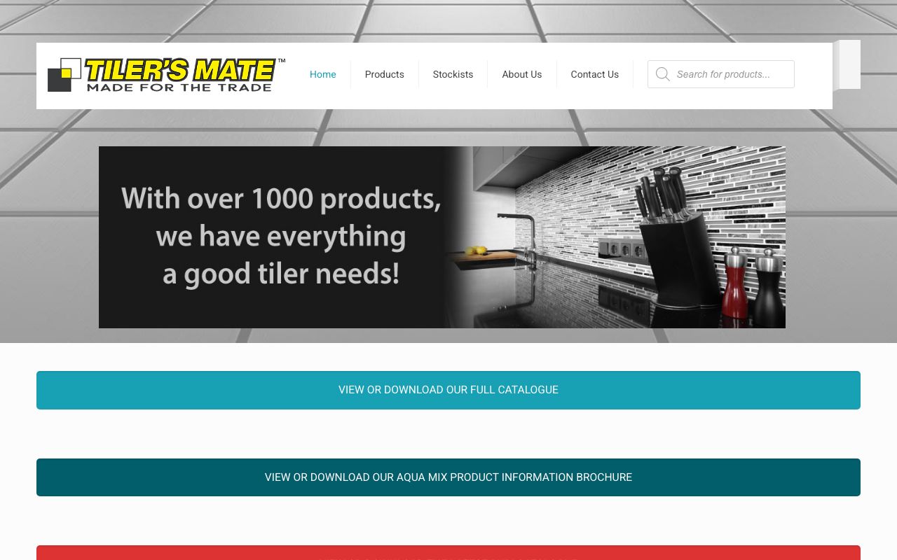 Preview of Tiler's Mate's website