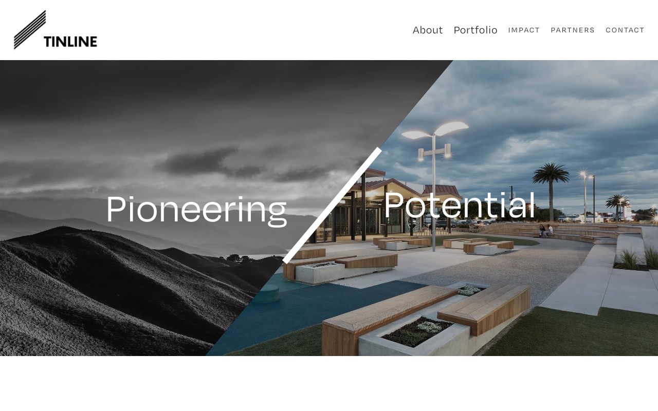Preview of Tinline's website