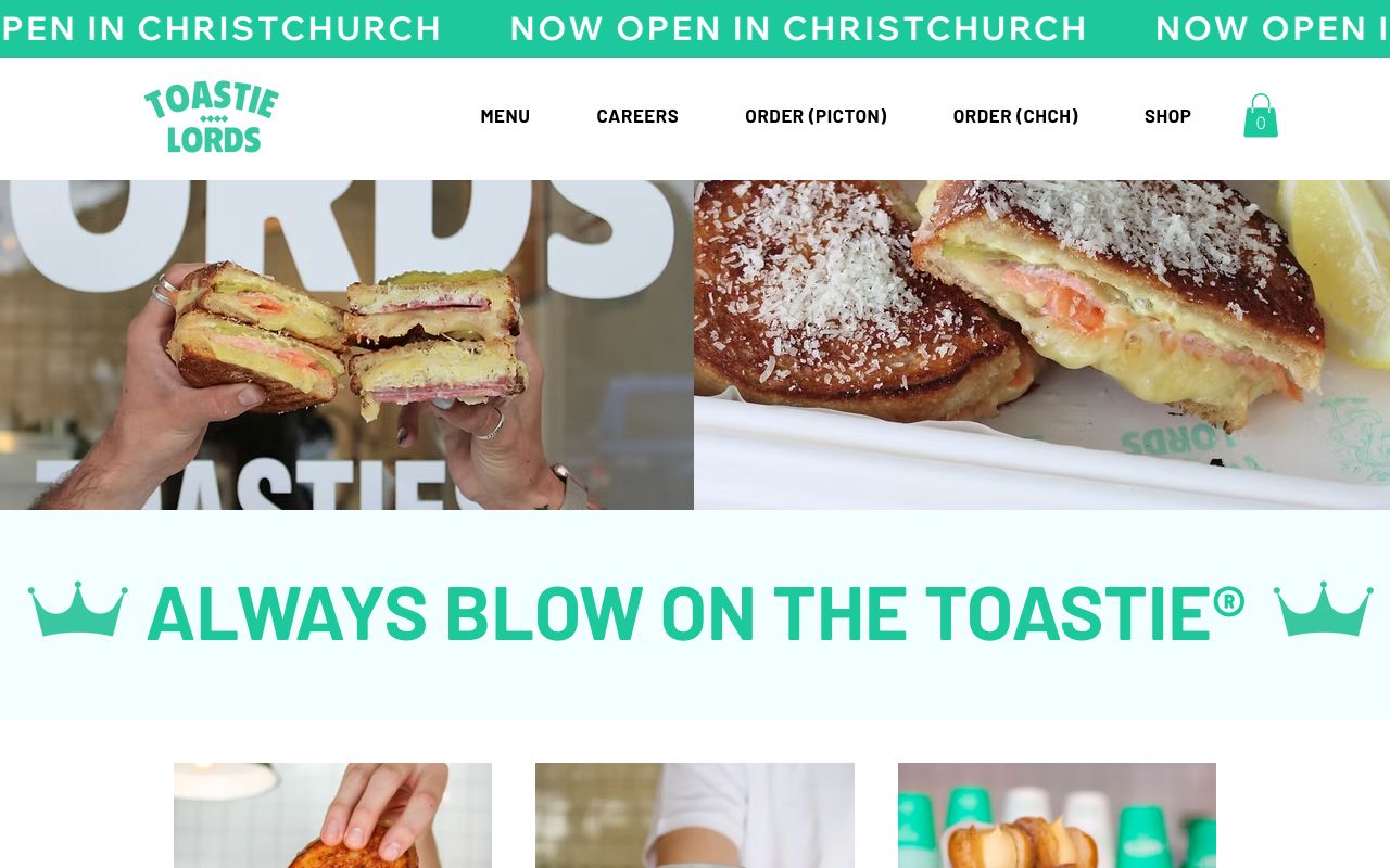 Preview of Toastie Lords's website