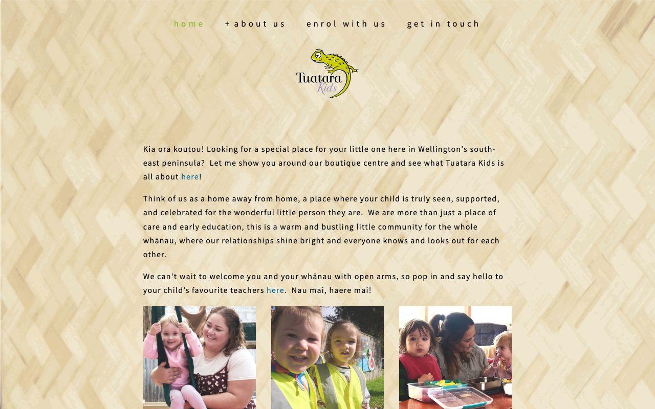 Preview of Tuatara Kids's website
