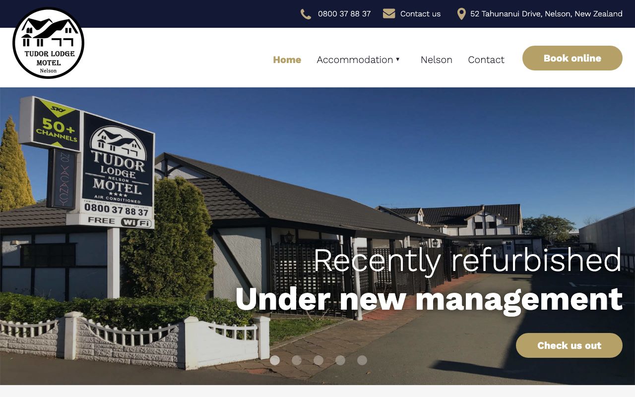 Preview of Tudor Lodge's website