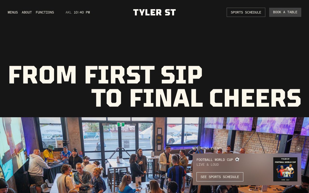 Preview of Tyler St's website