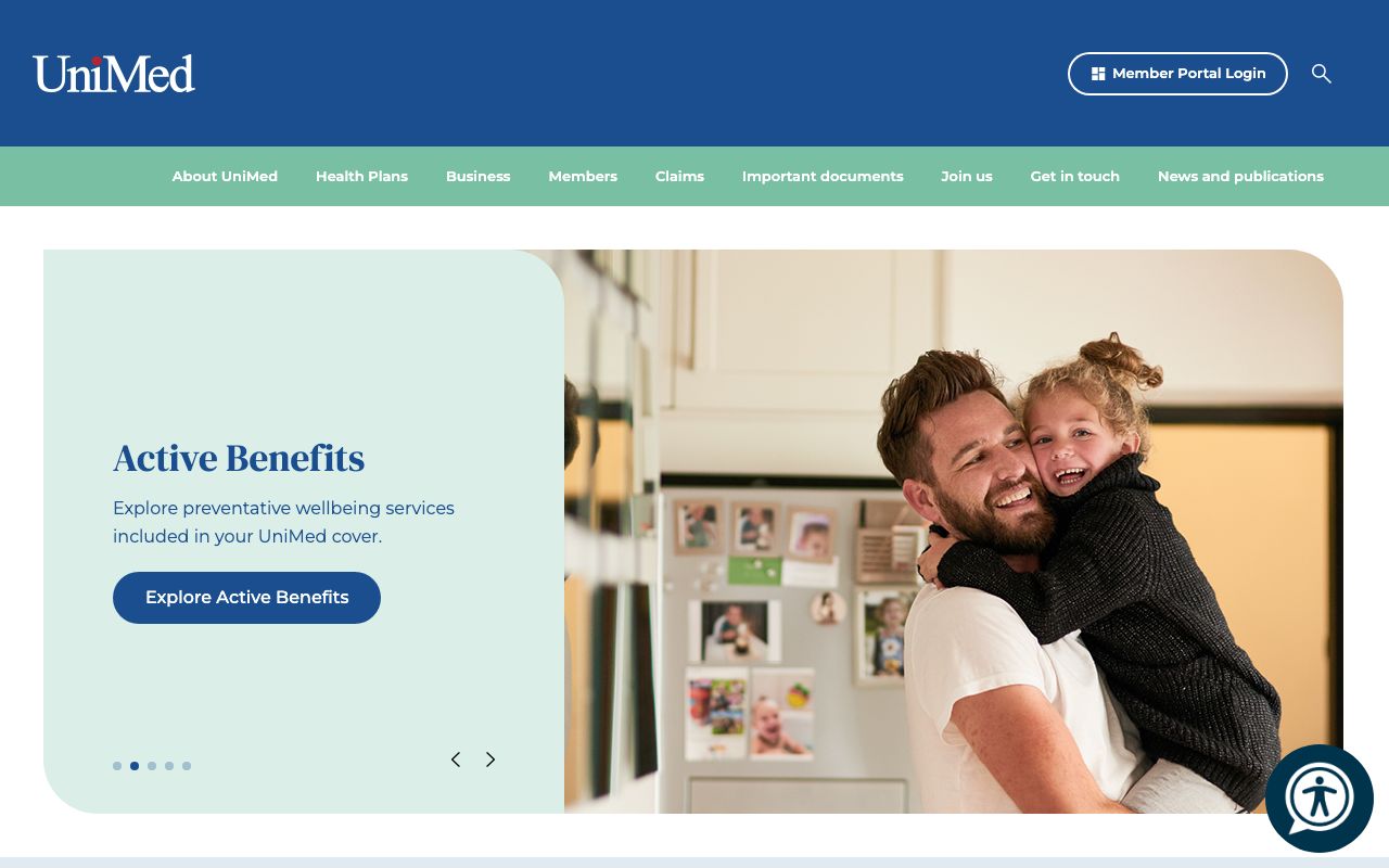 Preview of UniMed's website