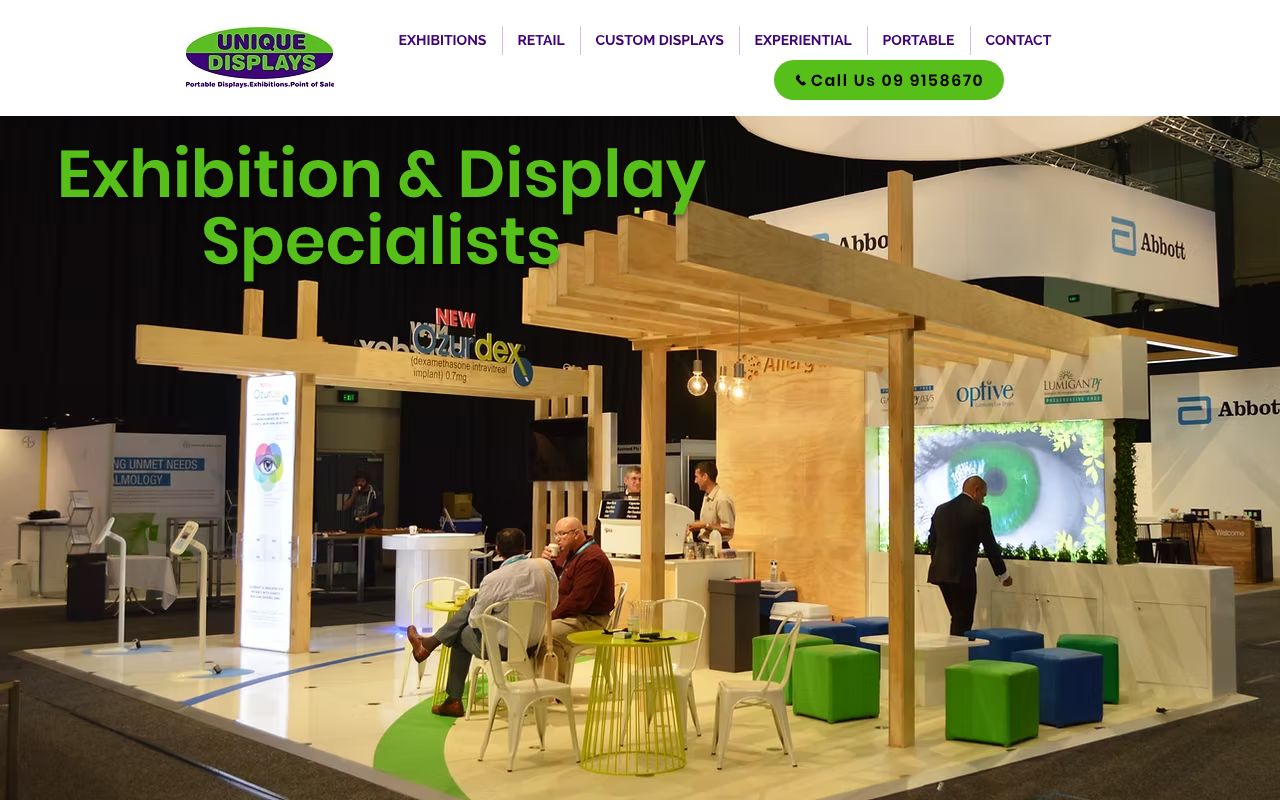 Preview of Unique Displays's website