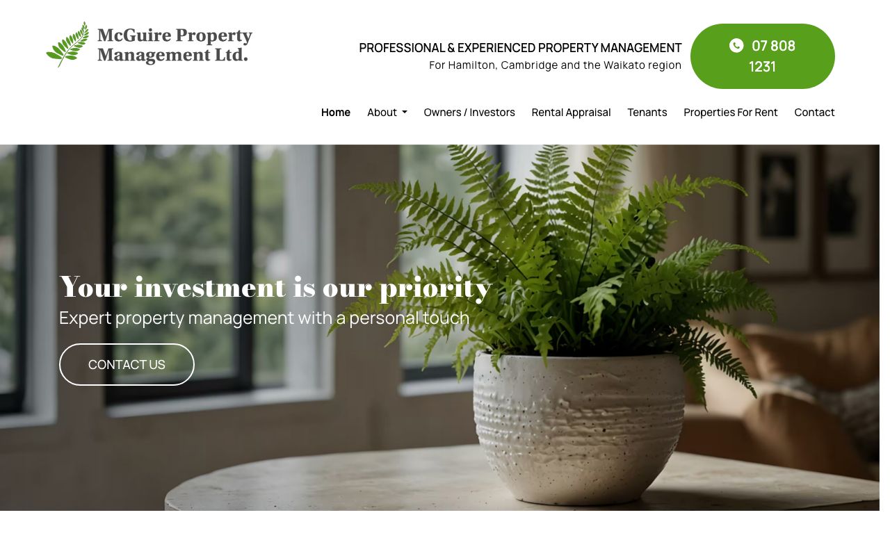 Preview of Vicki McGuire Property Management Ltd's website