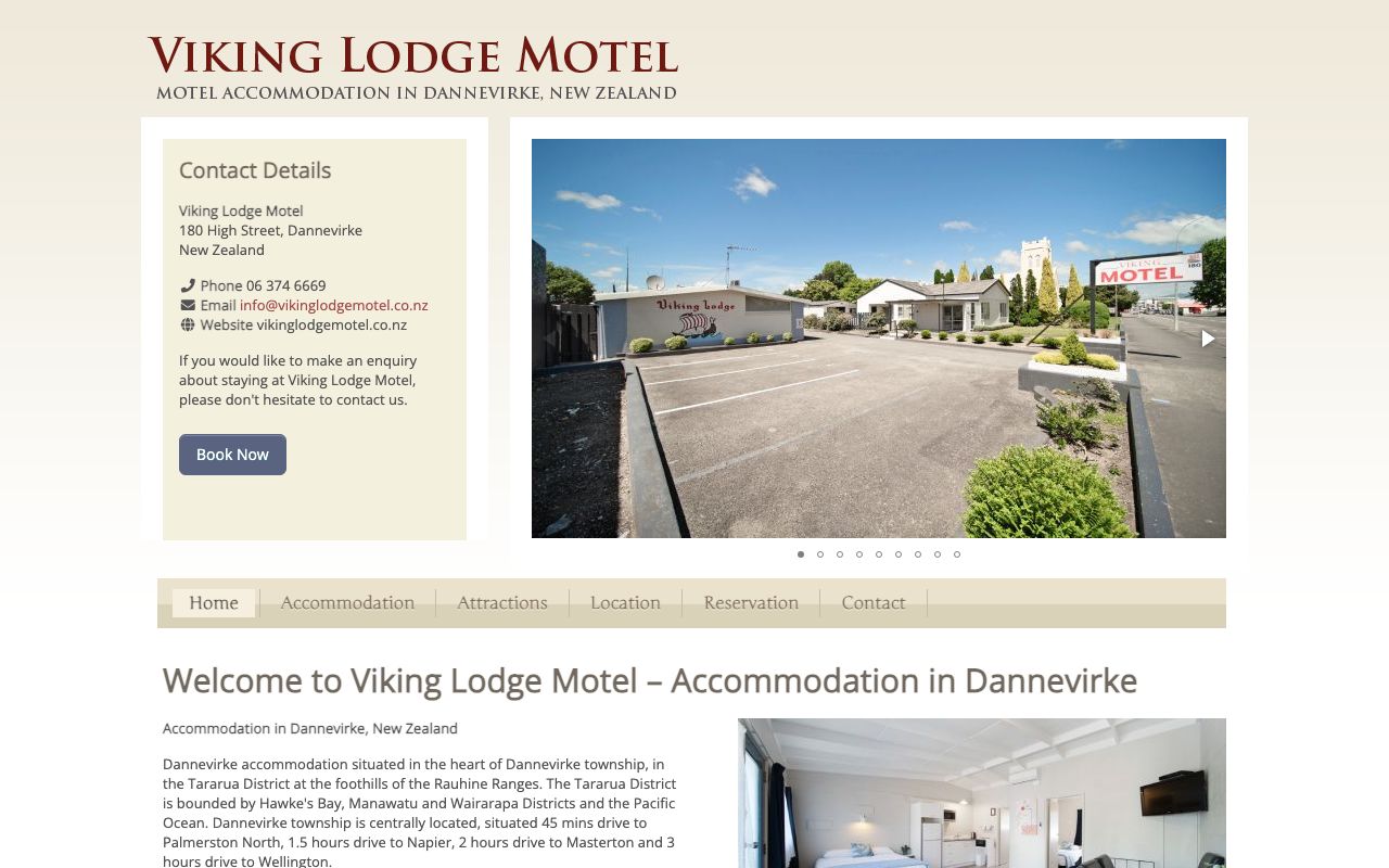 Preview of Viking Lodge Motel's website