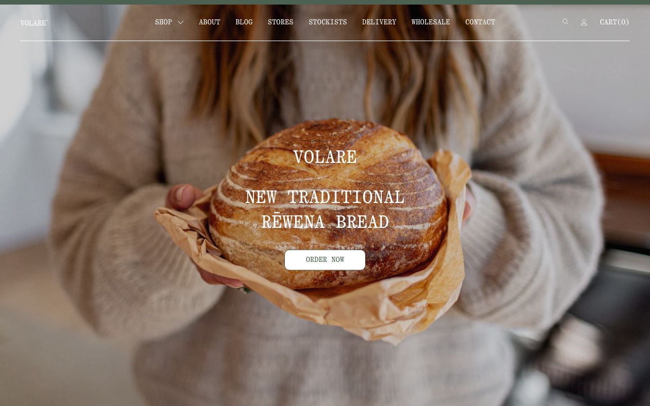 Preview of Volare's website