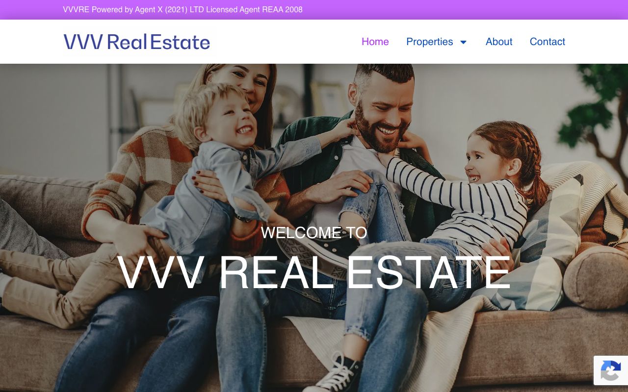 Preview of VVV Real Estate's website